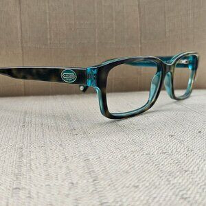 Coach Brooklyn Women Glasses Frame Dark Tortoise/Teal Eyeglasses HC6040
